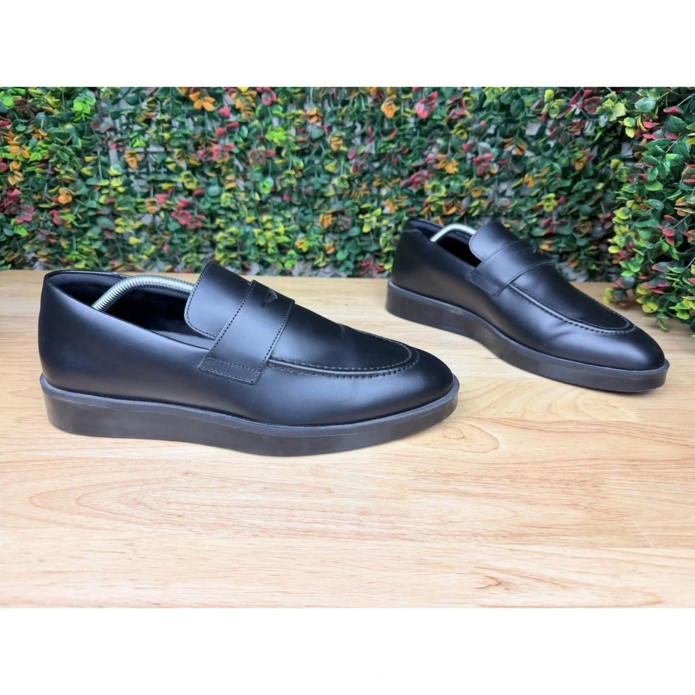 Wolf & Shepherd Crossover Closer Loafer Black Leather Mens 10.5 M UFT-0311-010